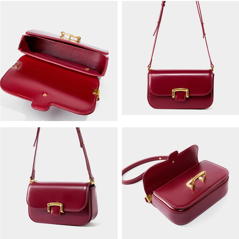 Trendy Genuine Leather Small Crossbody Shoulder Bag Trendha