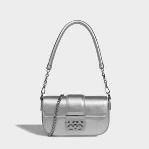 Elegant Silver Shoulder & Crossbody Bag for Women Trendha