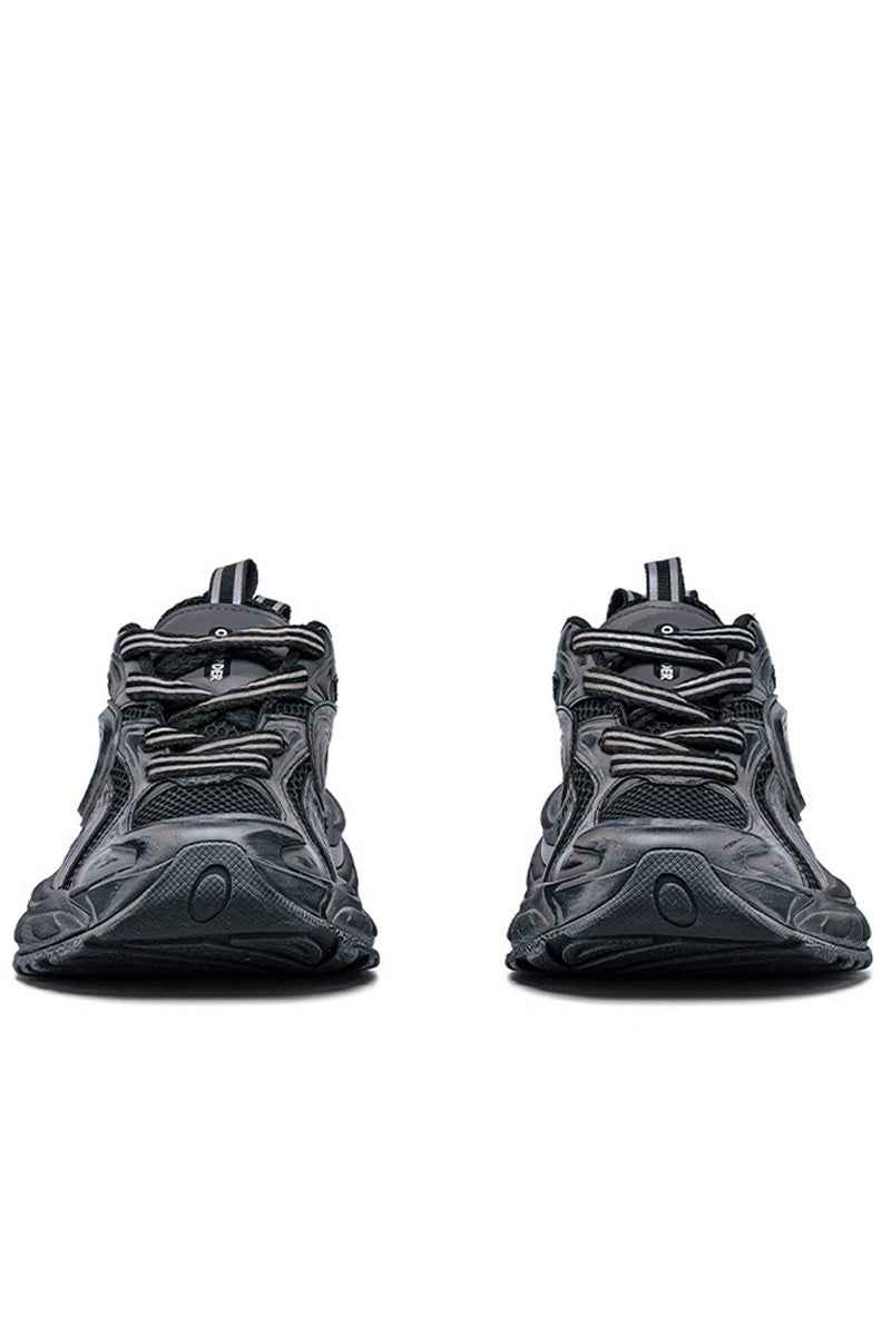 Chunky Running Sneakers Triple Black