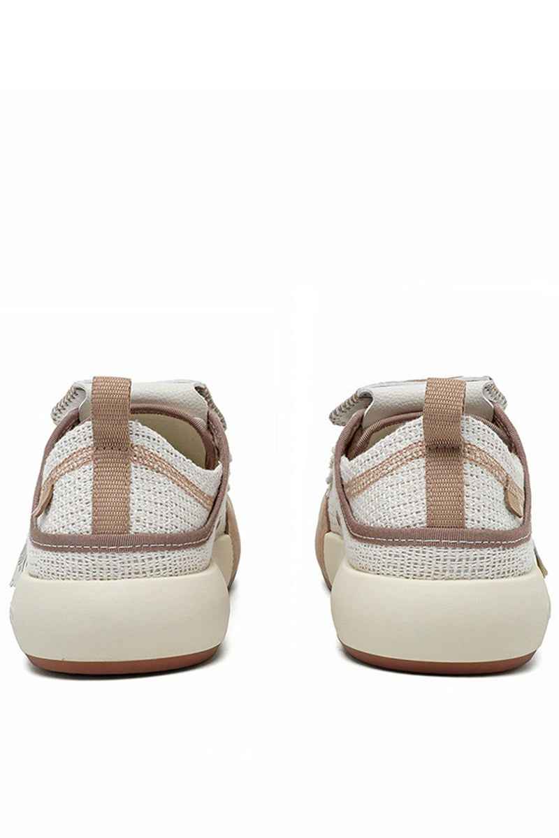 Tag Canvas Sneakers Beige