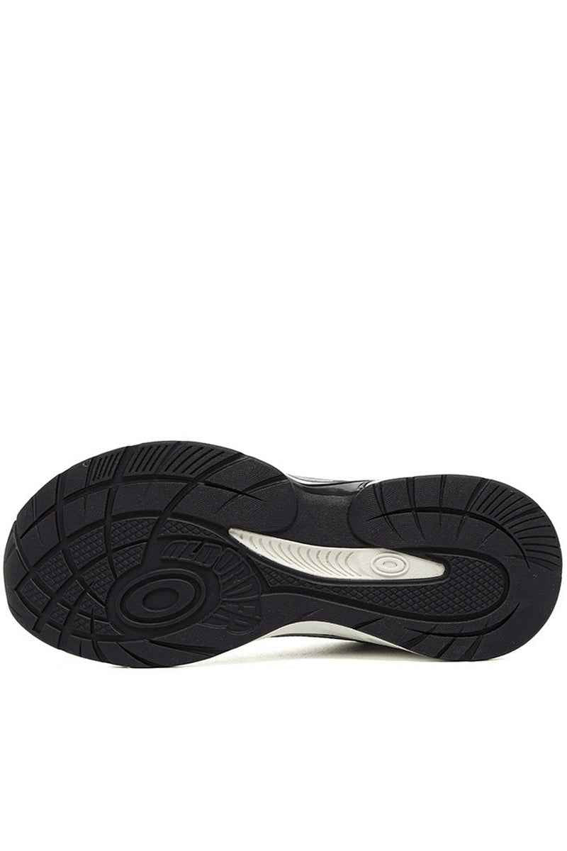 Metallic Running Sneakers Silver Black