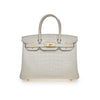 HRMS 30 Beton Matte Alligator Mississippiensis Gold Hardware.