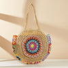 Bohemian Round Straw Woven Shoulder Bag Trendha