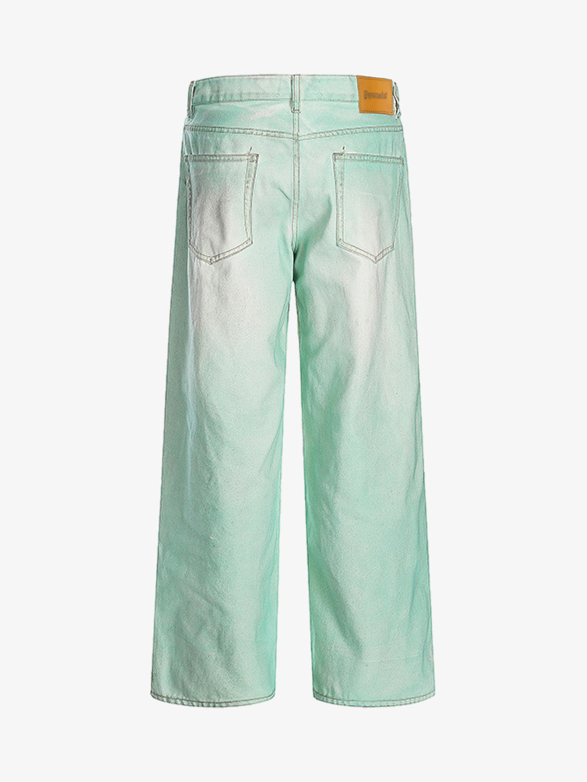 Distressed Handmade Luminous Mud-dyed Paint Jeans - Goatlv