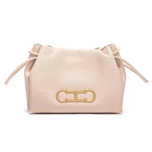 Chic Solid Color Retro Style Women's Drawstring Shoulder Bag Trendha