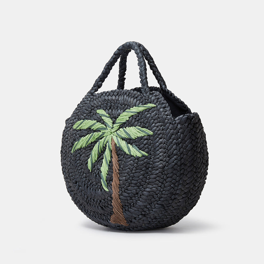 Summer Beach Embroidered Straw Tote Bag for Women Trendha