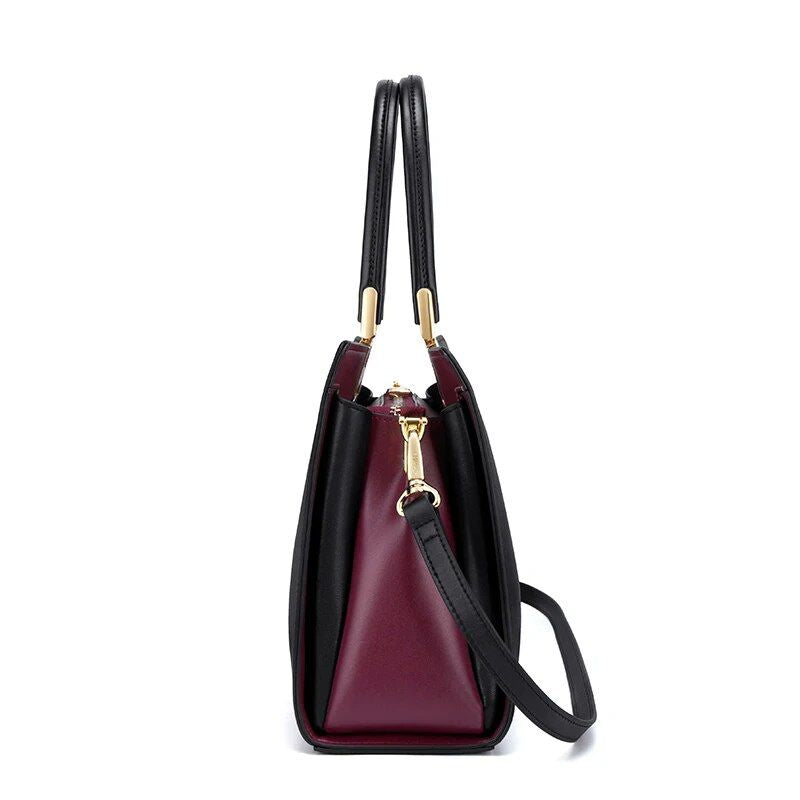 Elegant Large Capacity Leather Tote Bag Trendha