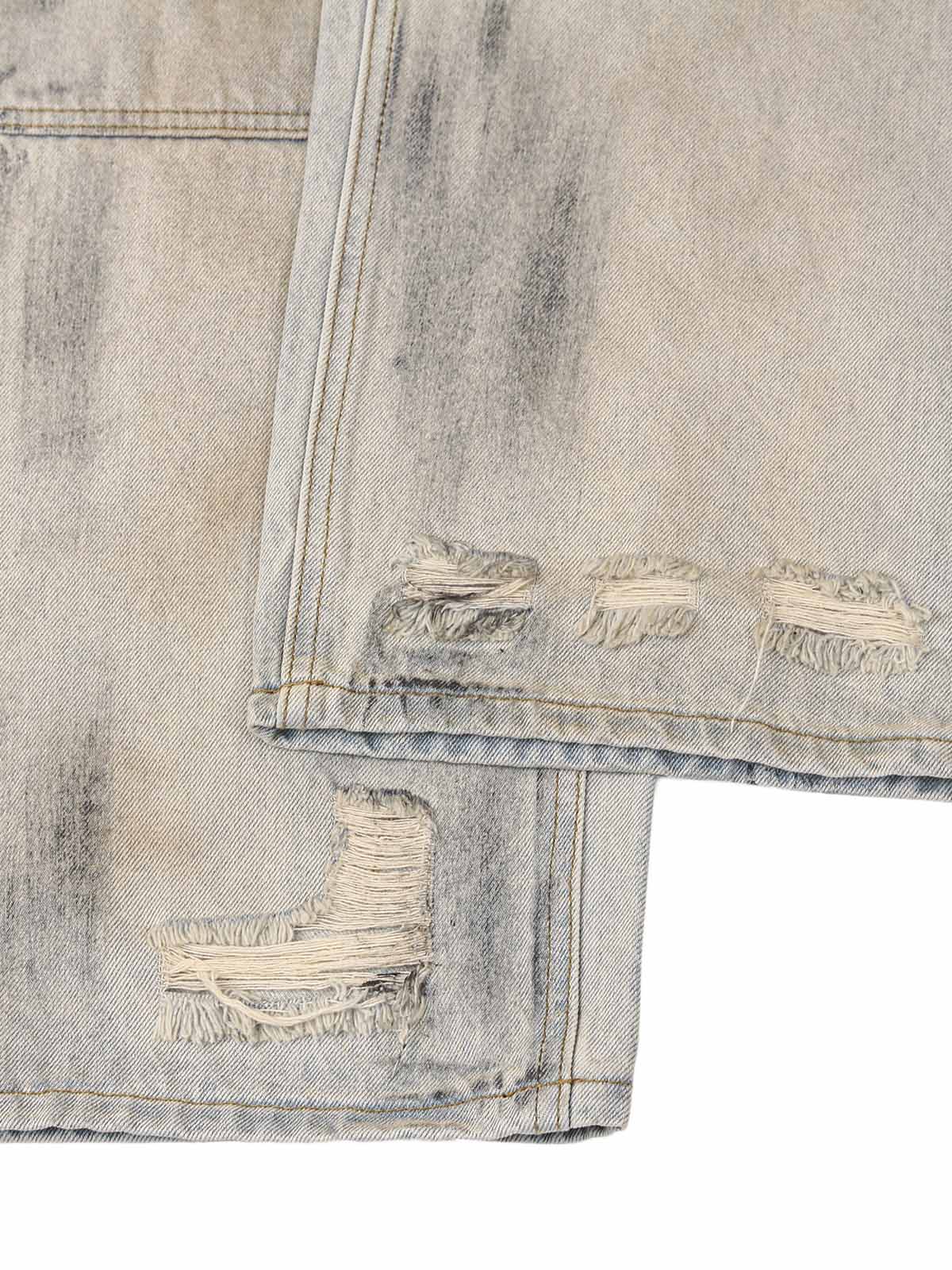 Goatlv Washed Mud-Dye Straight Jeans - Goatlv