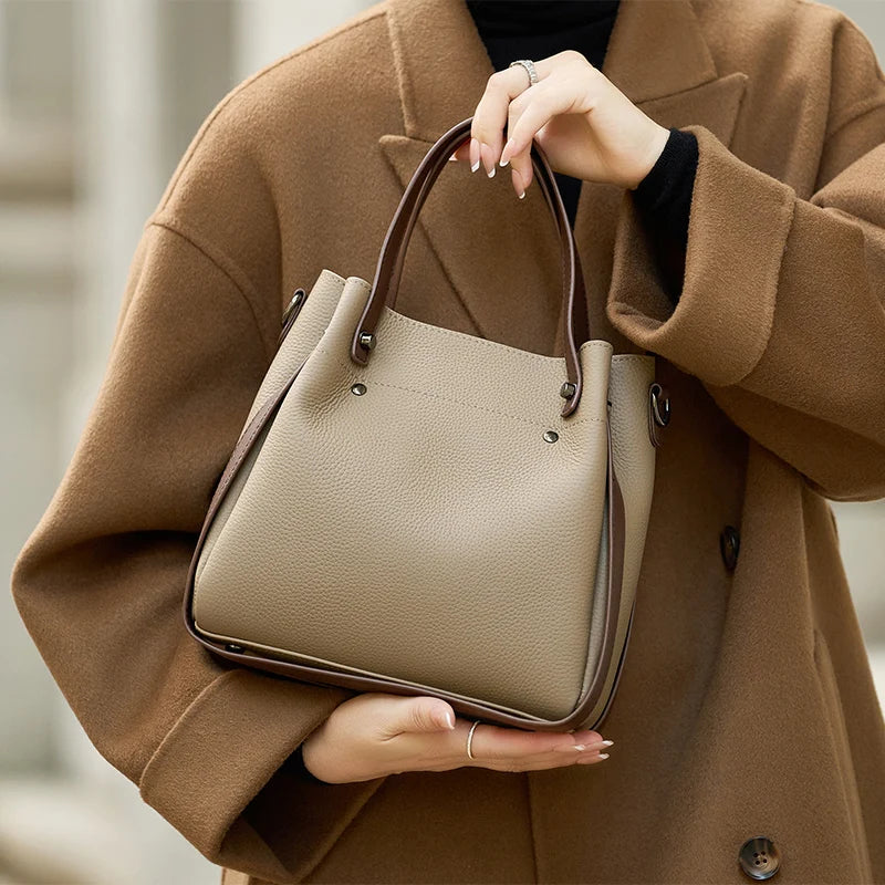 Limited Edition Genuine Leather Winter Tote Bag Trendha