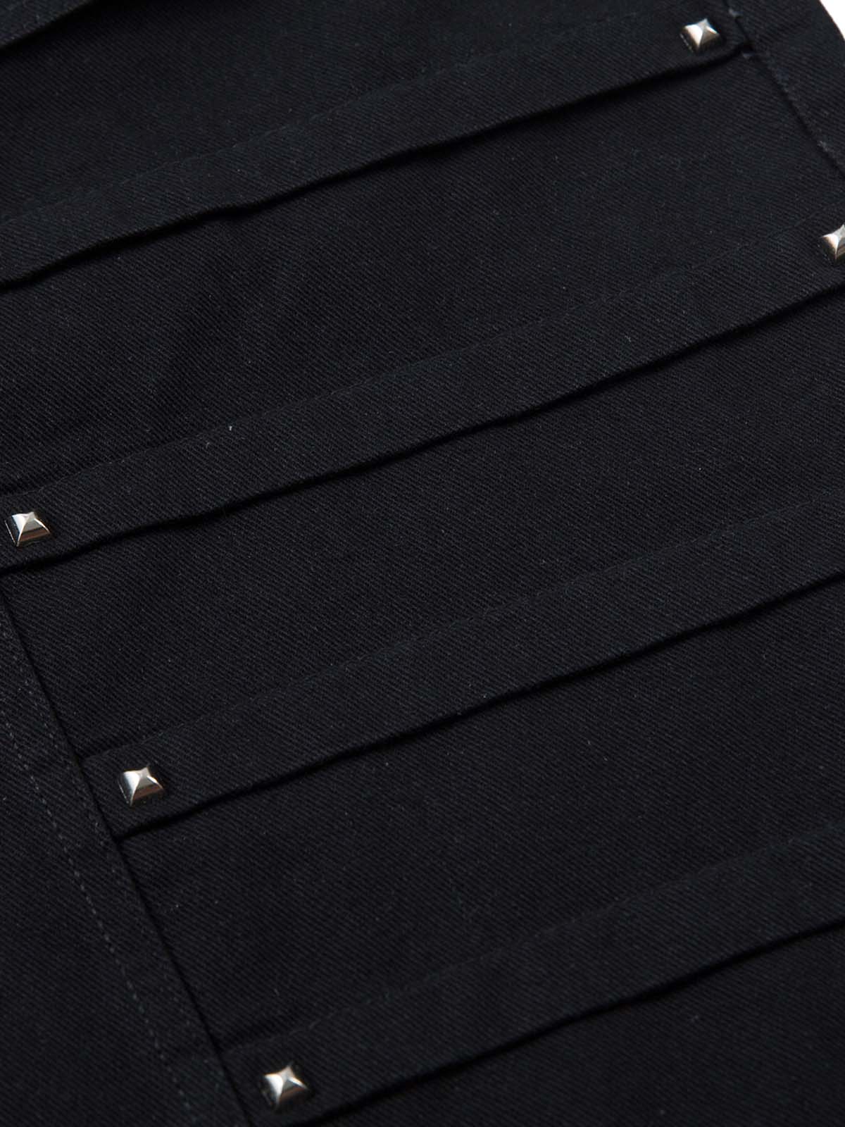 Deconstructed Split Rivet Cargo Jeans - Goatlv