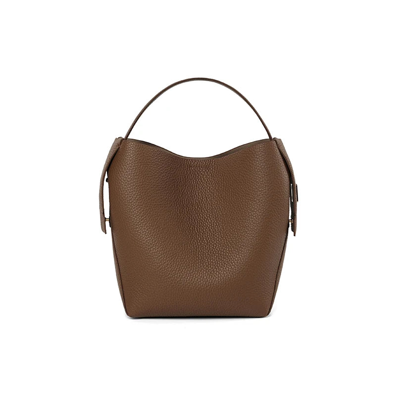 Genuine Leather Women’s Bucket Shoulder & Crossbody Bag Trendha