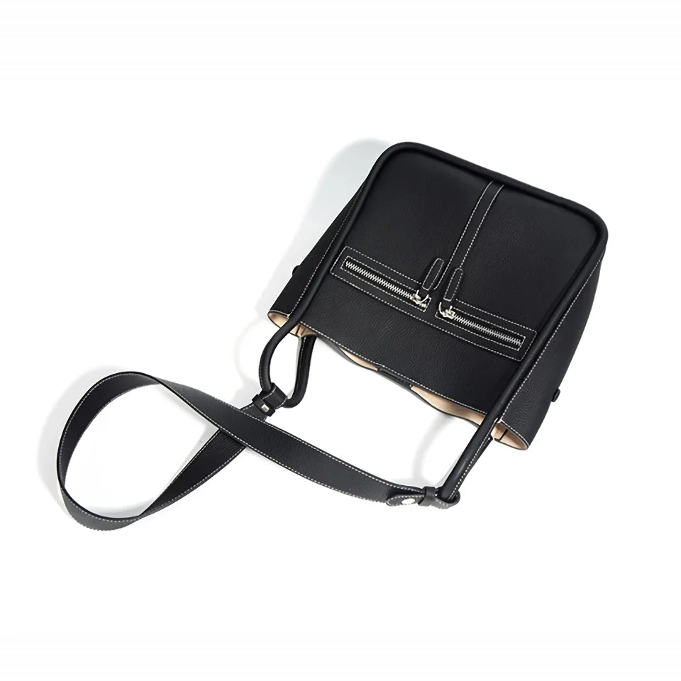 Genuine Leather Bucket Bag - Versatile Women's Shoulder & Handheld Tote Trendha