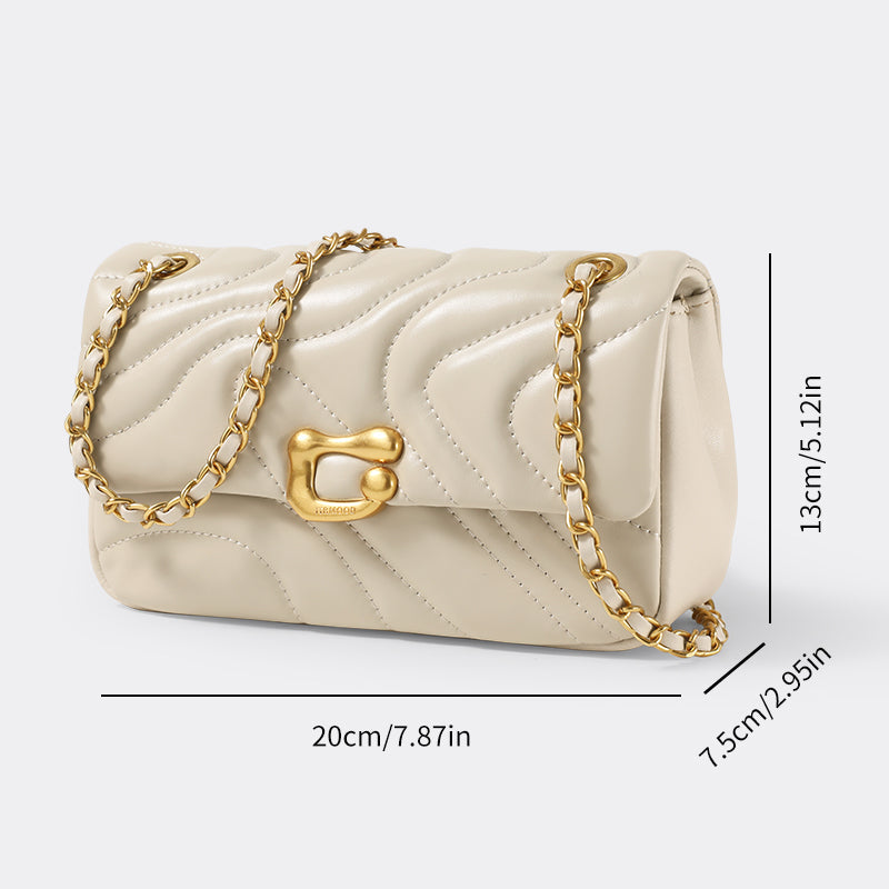Mini Genuine Leather Chain Crossbody Bag Trendha