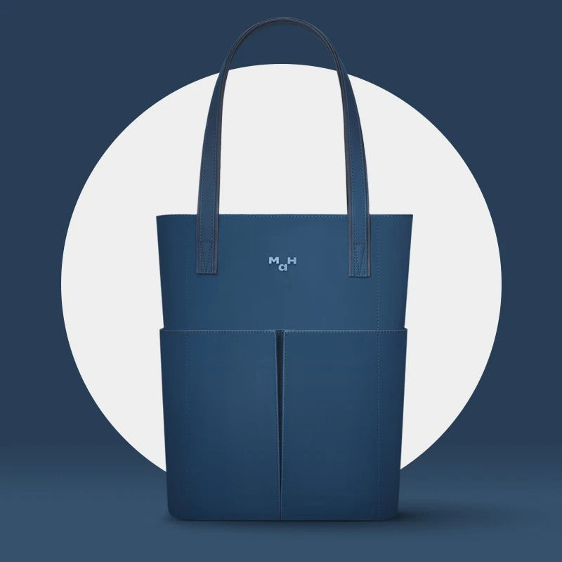 Simple Casual PU Leather Shoulder Bag - Portable Commuter Tote for Everyday Use Trendha