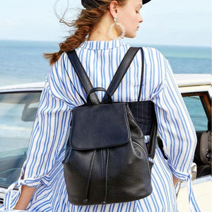 Genuine Leather Fashion Backpack for Women Trendha