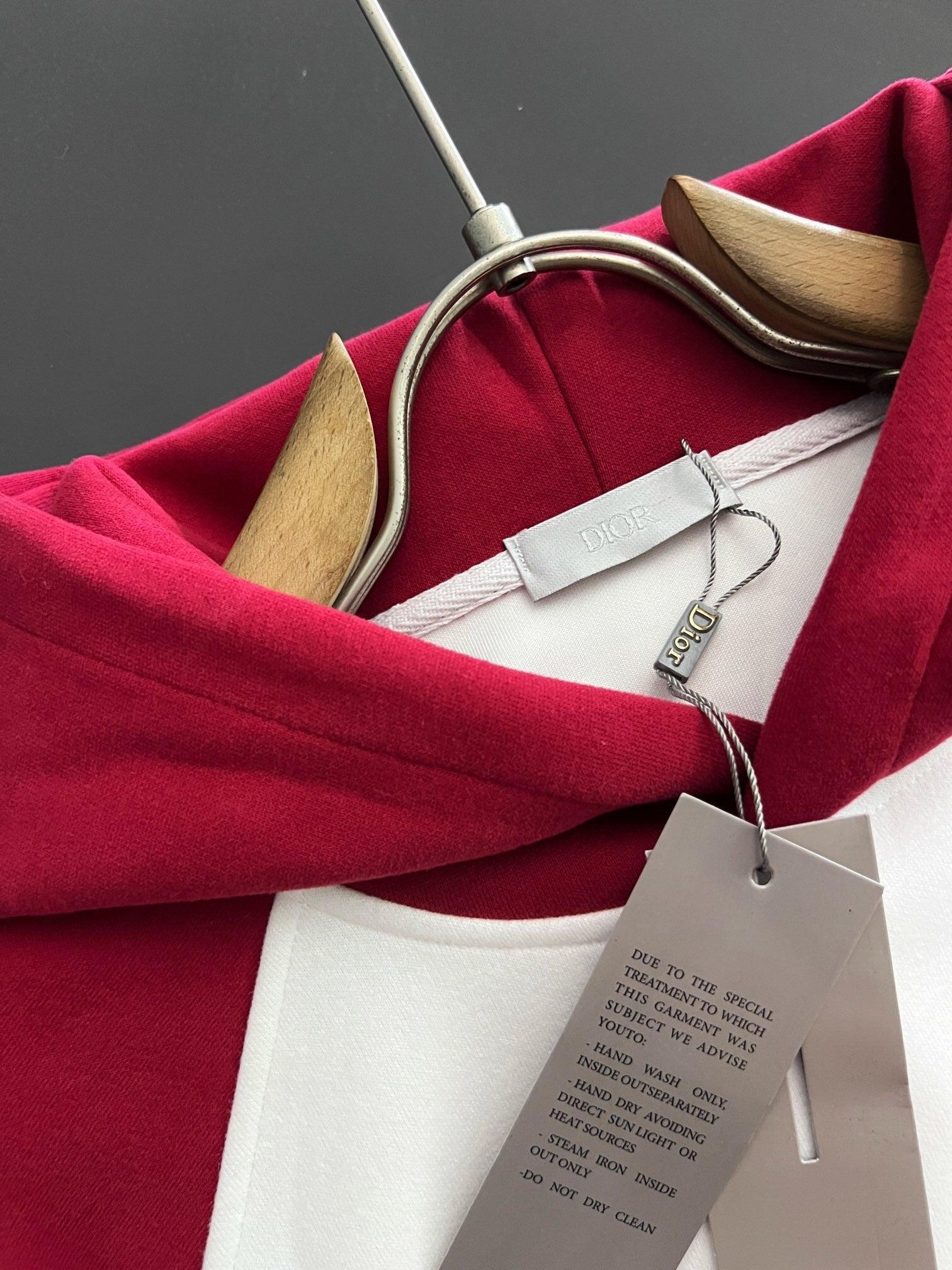 DOR Red and White Hoodie-002 Designer Sneakers