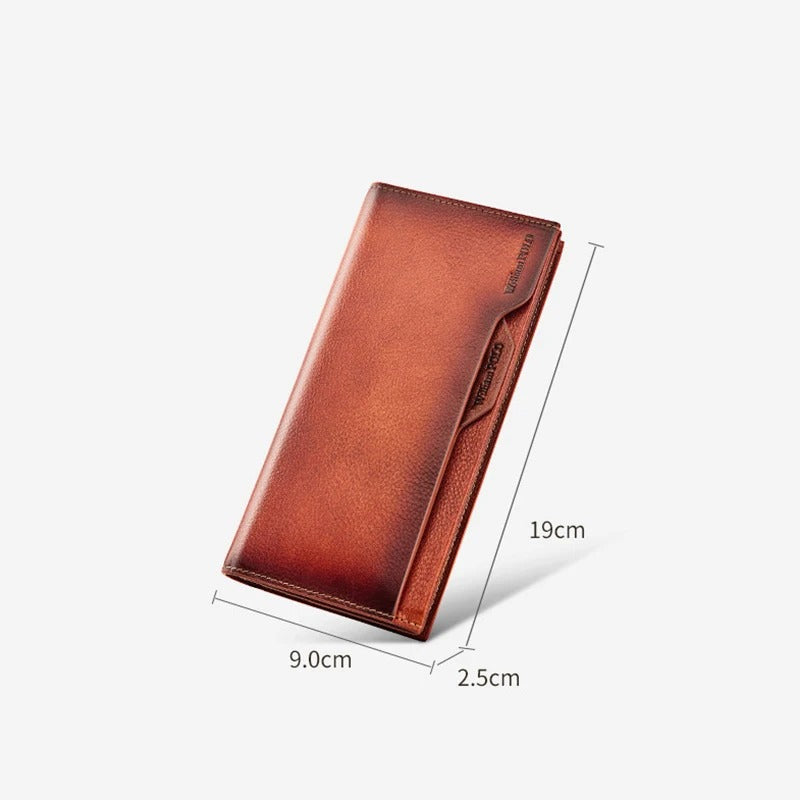 Long Leather Wallet with Strap Trendha