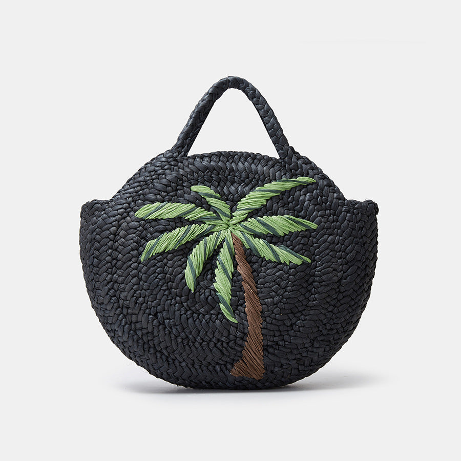 Summer Beach Embroidered Straw Tote Bag for Women Trendha