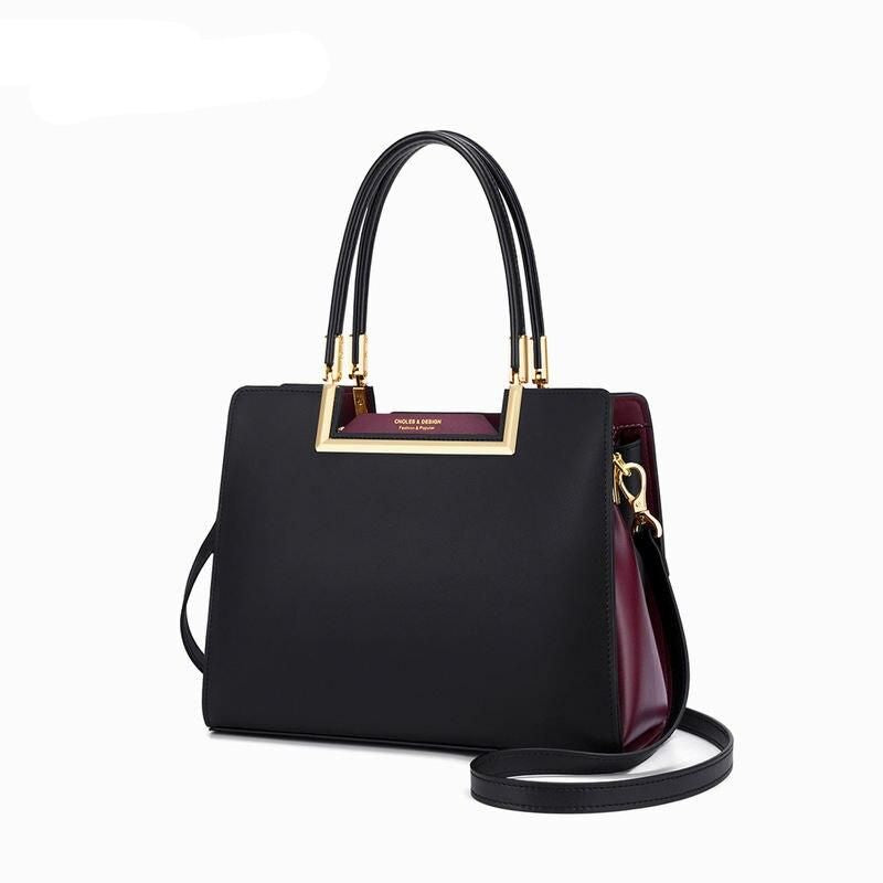 Elegant Large Capacity Leather Tote Bag Trendha