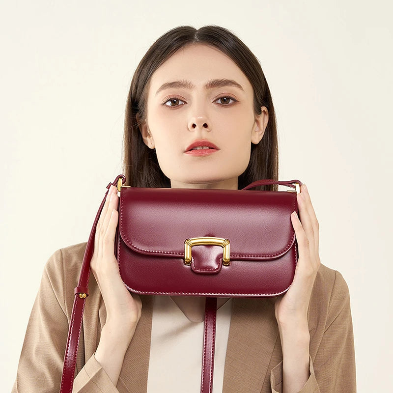 Trendy Genuine Leather Small Crossbody Shoulder Bag Trendha