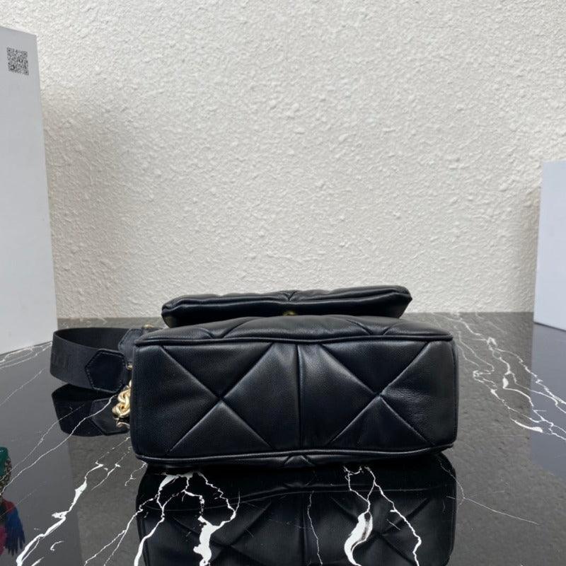 1984 - Nappa Quilted Shoulder Bag Black - GoatLV