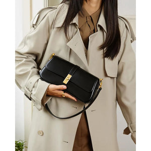 Vintage Genuine Leather Shoulder and Crossbody Bag Trendha