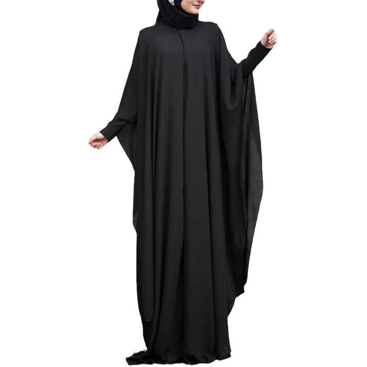 Artistic Retro Leisure Loose Plus Size Crew Neck Dress Nyzzle