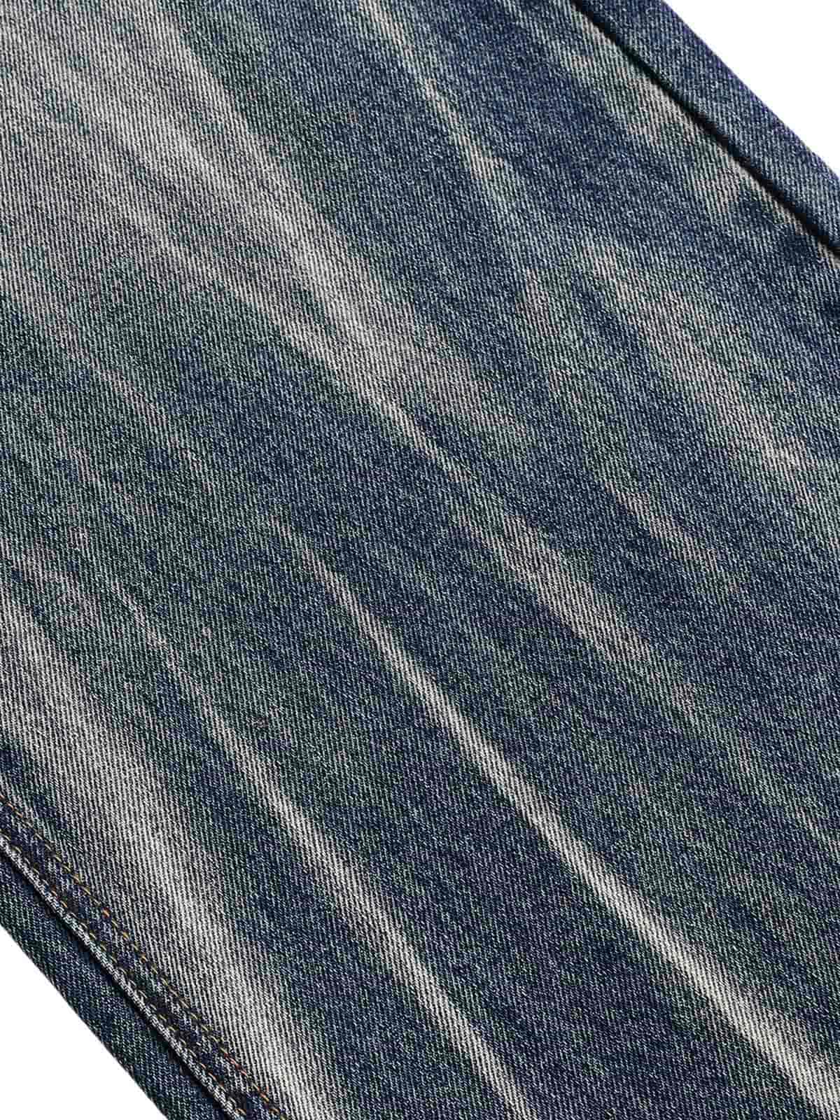 Tie Dyed Wrinkled Effect Straight Jeans - Goatlv