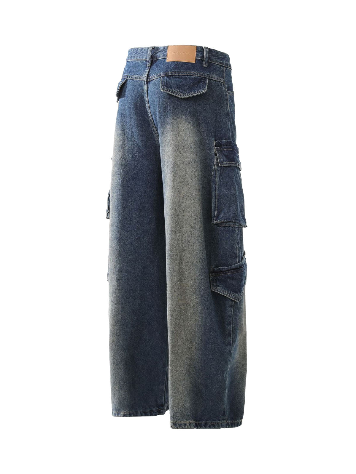 Heavy Washed Workwear Baggy Barrel Jeans - 2337 - Goatlv
