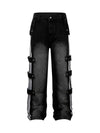 Street Stripe Paneled Work Jeans - Goatlv