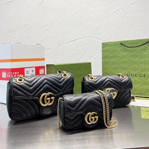 1984 - Marmont Shoulder Messenger Bag Black - GoatLV