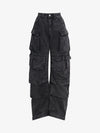 Goatlv Street Stitching Multi-Pocket Workwear Washed Jeans - 2209 - Goatlv