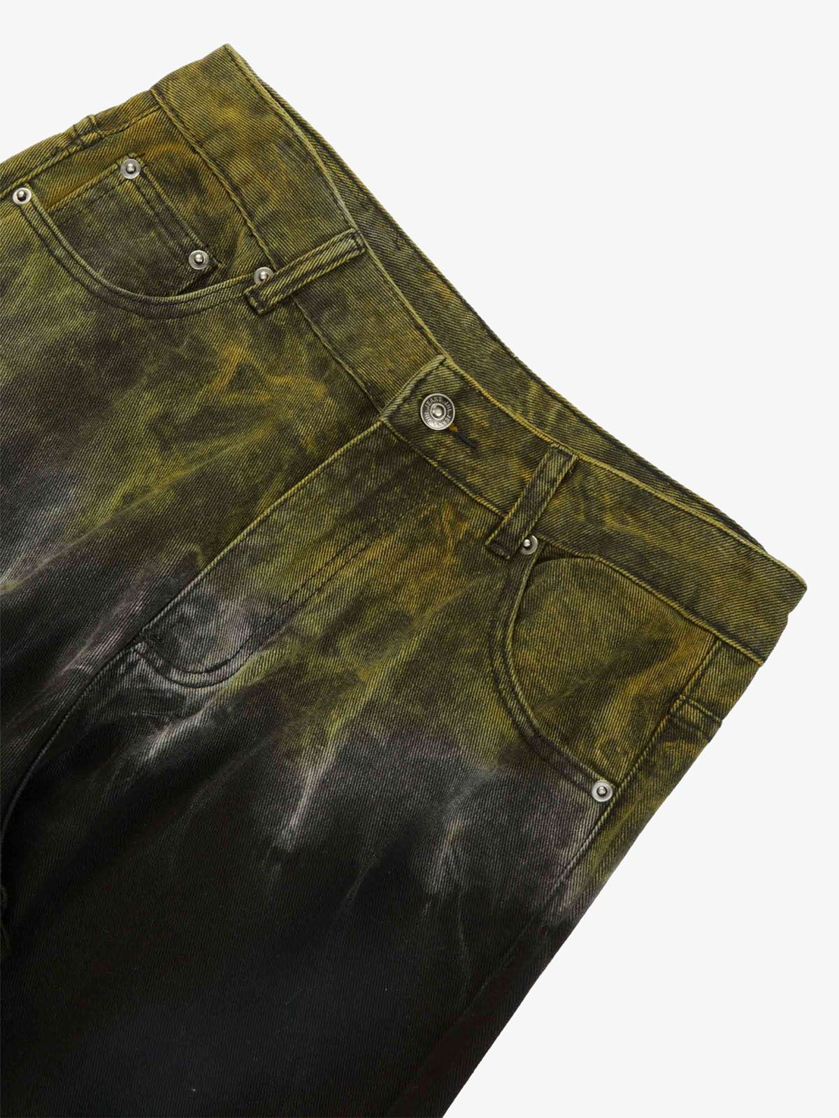 Goatlv Graffiti Fun Tie-Dye Straight Jeans - Goatlv