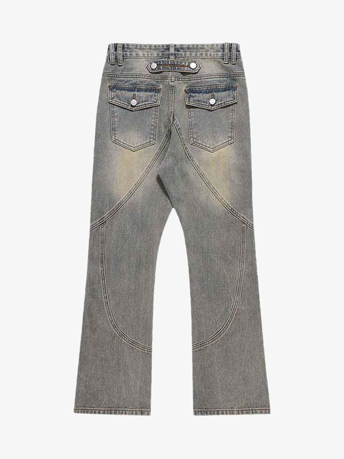 Goatlv Patchwork Stressed Jeans