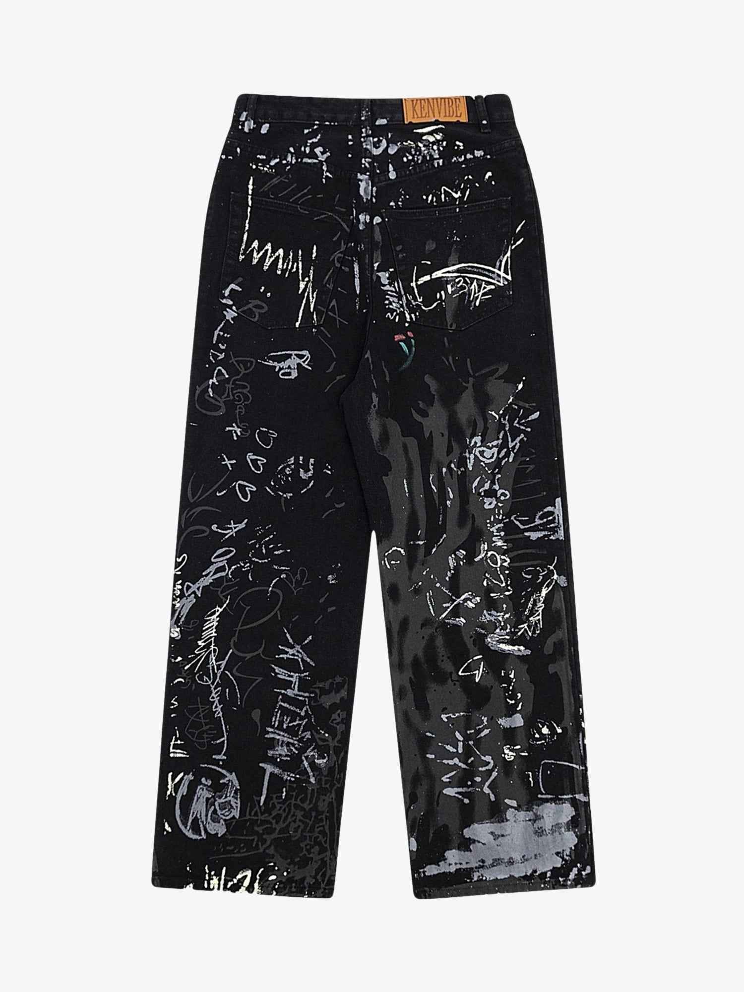 Goatlv American Graffiti Letter Print Jeans - 1914