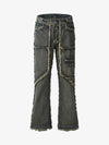 Goatlv Old Raw Hem Straight Leg Micro Flare Jeans - 1960