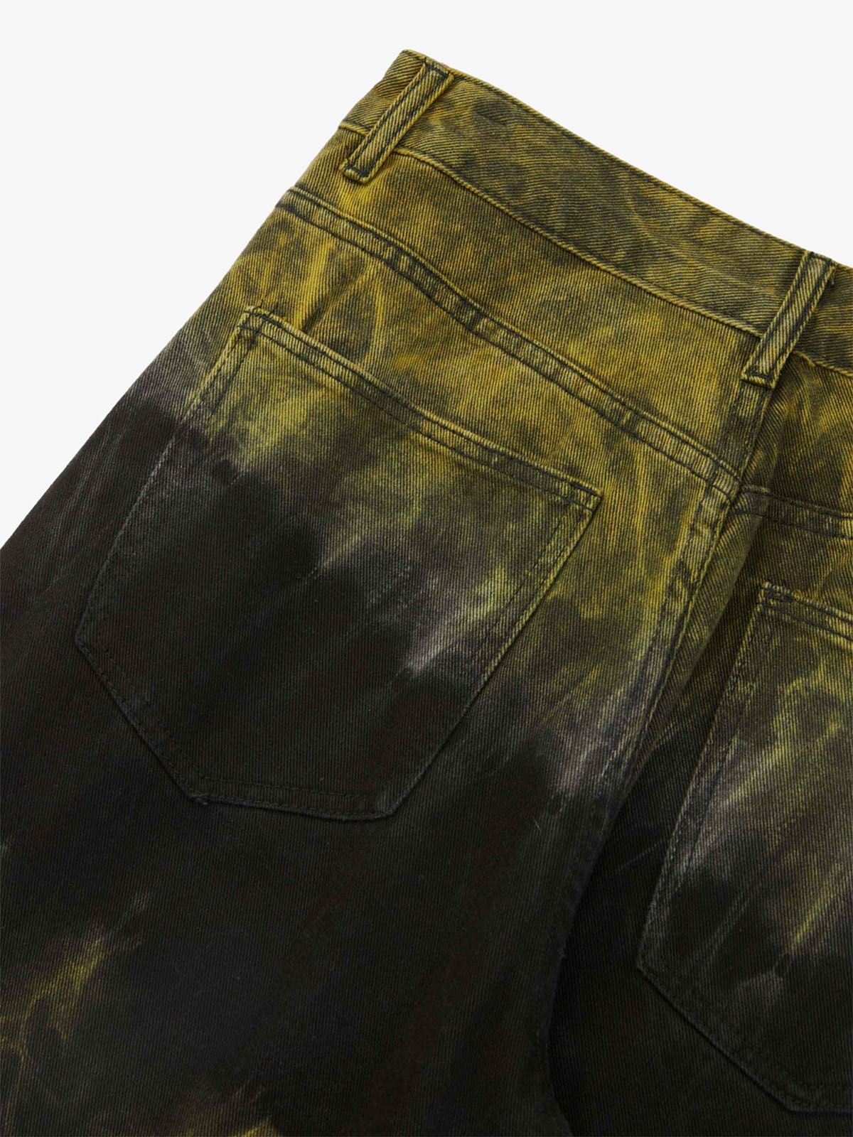 Goatlv Graffiti Fun Tie-Dye Straight Jeans - Goatlv