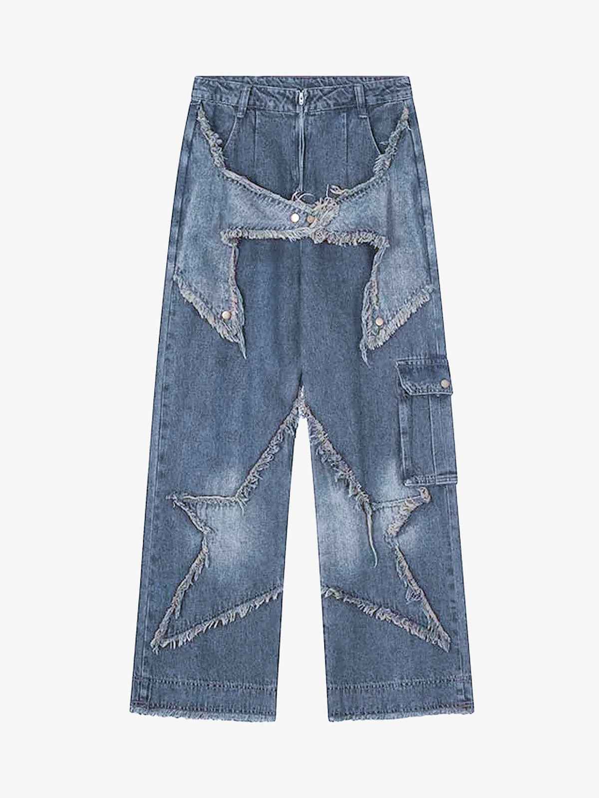 Goatlv Patch Embroidered Straight-leg Jeans - 1572