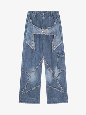 Goatlv Patch Embroidered Straight-leg Jeans - 1572