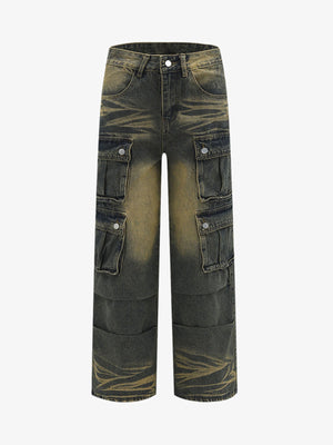 Goatlv Multi-pocket Cargo Jeans - 1919 - Goatlv