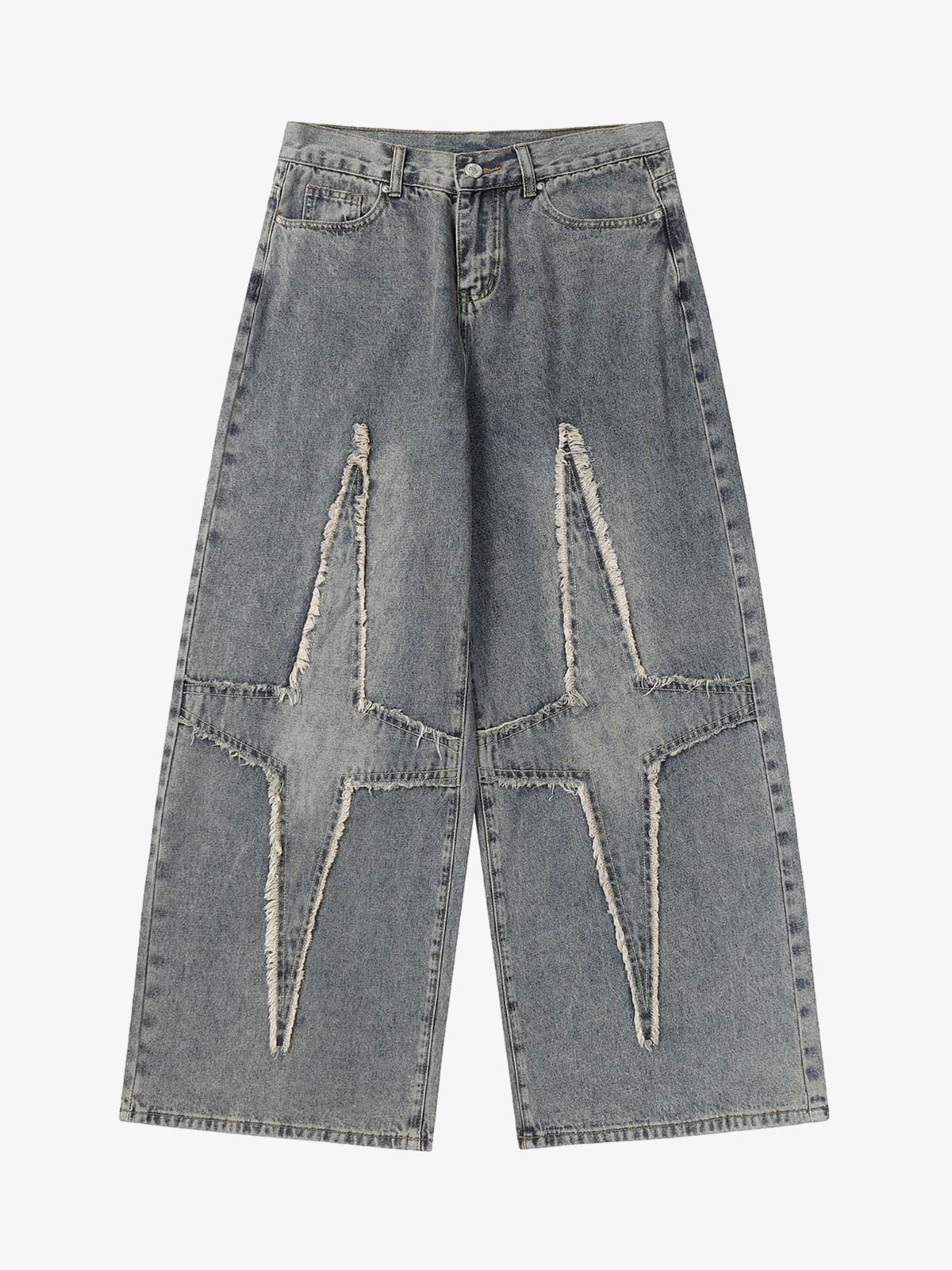 High Street Star Washed Jeans - 2150 - Goatlv