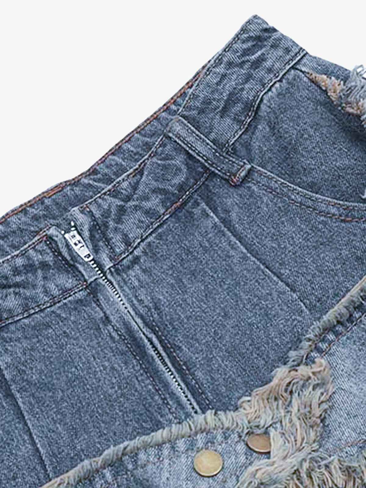 Goatlv Patch Embroidered Straight-leg Jeans - 1572