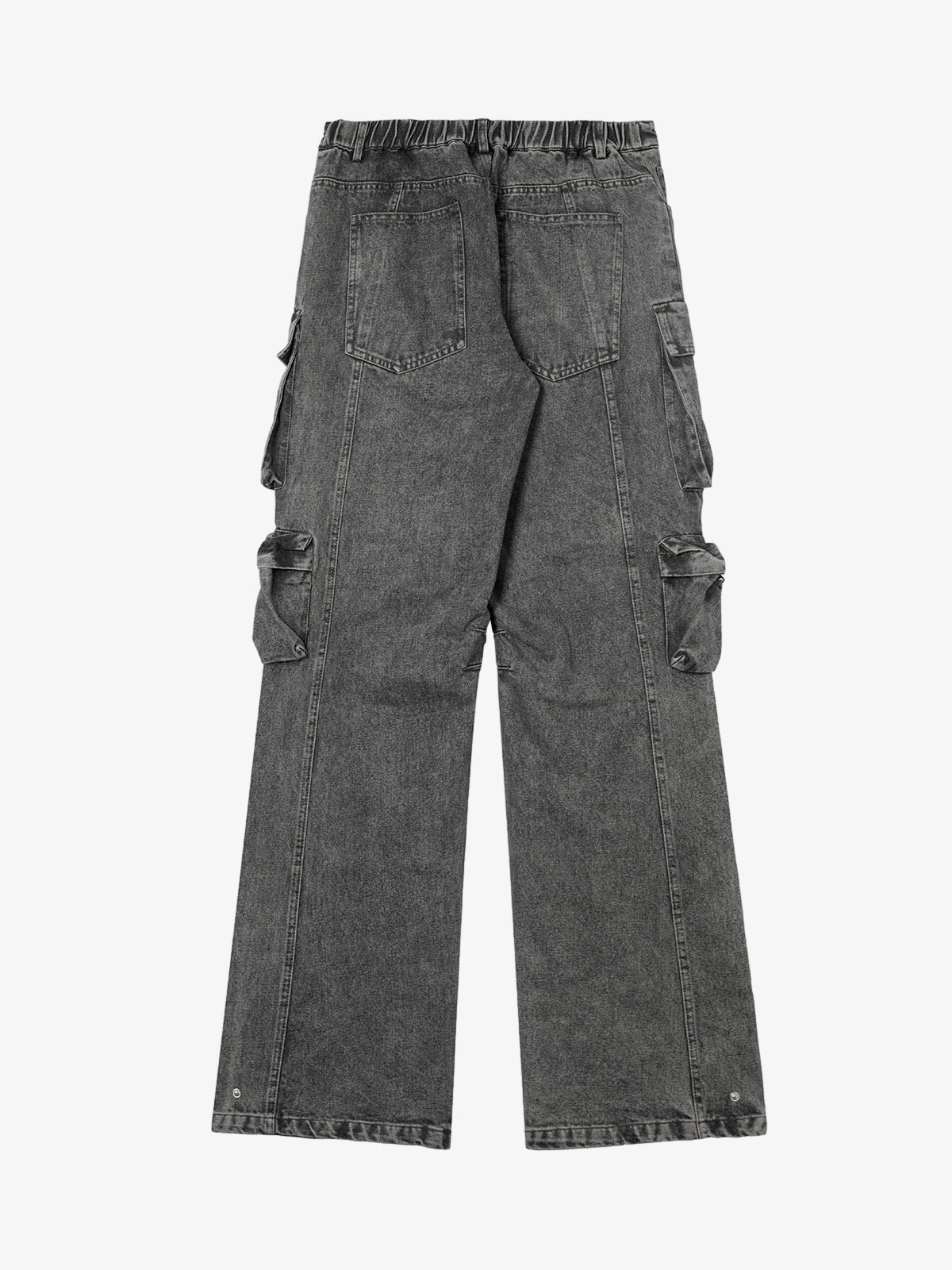 Goatlv Street Stitching Multi-Pocket Workwear Washed Jeans - 2209 - Goatlv