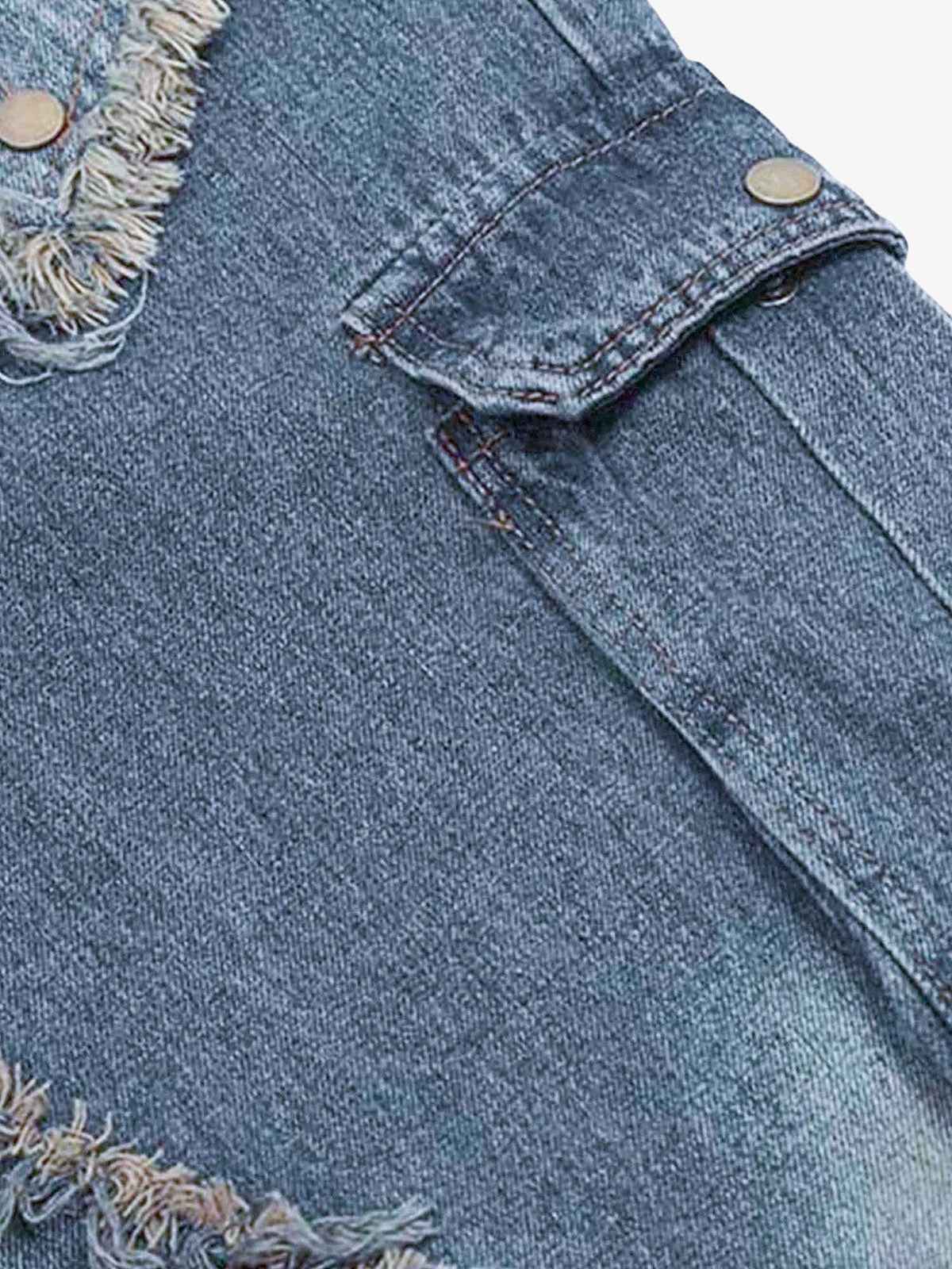 Goatlv Patch Embroidered Straight-leg Jeans - 1572
