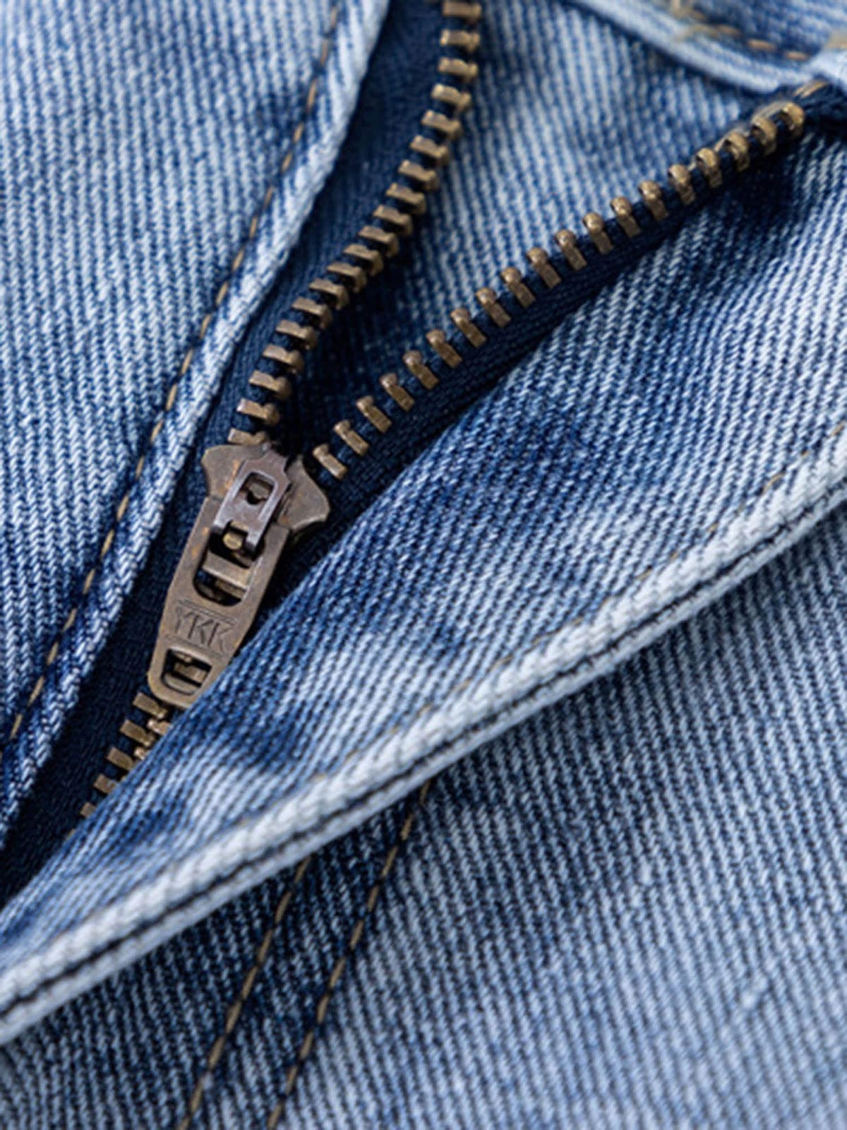 Niche Design Letter Embroidered Tie-dye Gradient Jeans - Goatlv