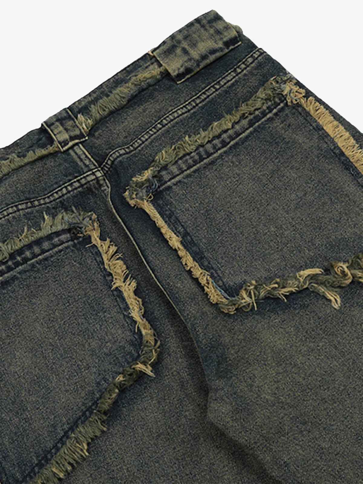 Goatlv Old Raw Hem Straight Leg Micro Flare Jeans - 1960
