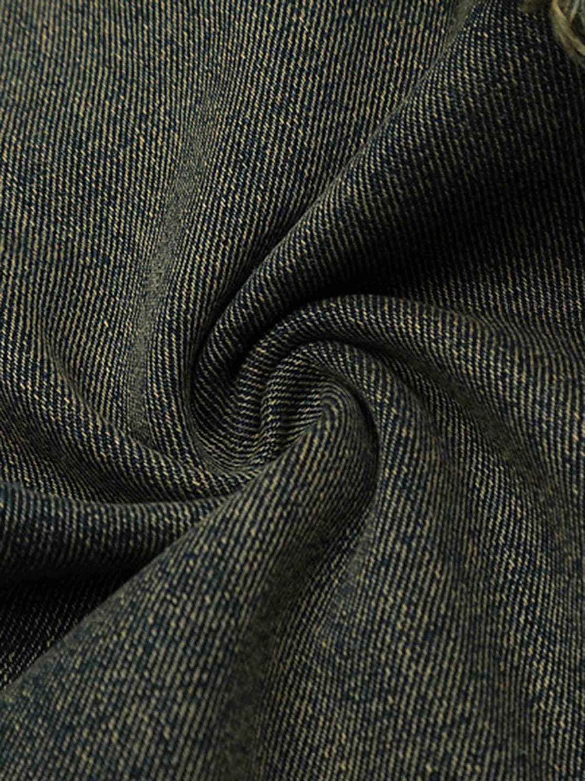 Goatlv Old Raw Hem Straight Leg Micro Flare Jeans - 1960