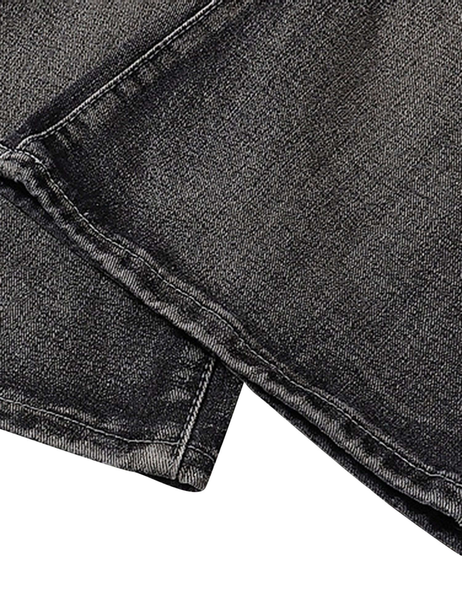 Wasteland Style Washed Distressed Pleated Flare Jeans - Goatlv