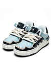 Platform Sneakers Light Blue Black White
