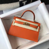 1984 - Mini Kelly Shoulder Bag Orange - GoatLV